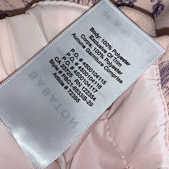 ARITZIA Babaton Flutter Pink Altamiro Floral lightweight Satin Jumpsuit size 2 - Picture 12 of 16